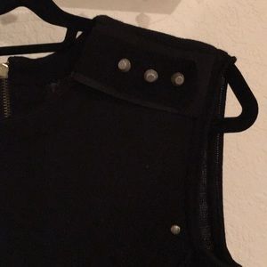 Gold studded mini dress